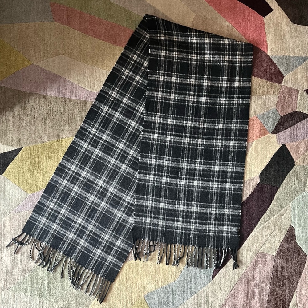 NWOT! Golden Goose Deluxe Brand Goldeny Plaid Scarf - Picture 6 of 13